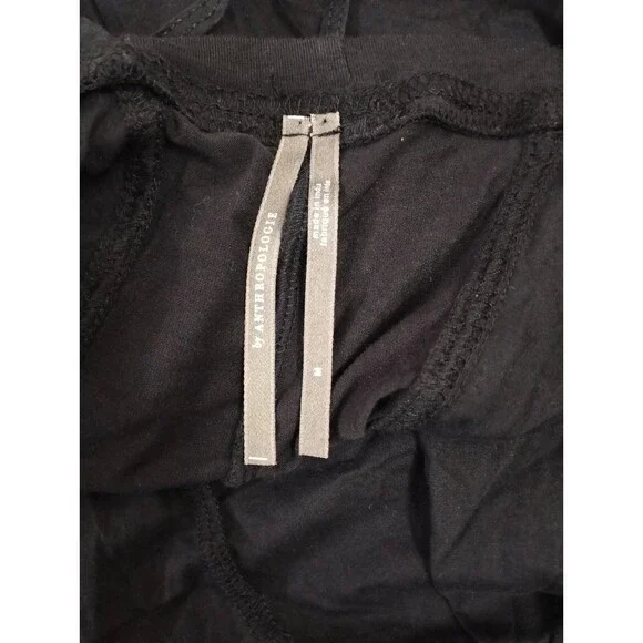 By Anthropologie High Tide Wide-Leg One-Piece Jumpsuit Dress Black M NEW 275674